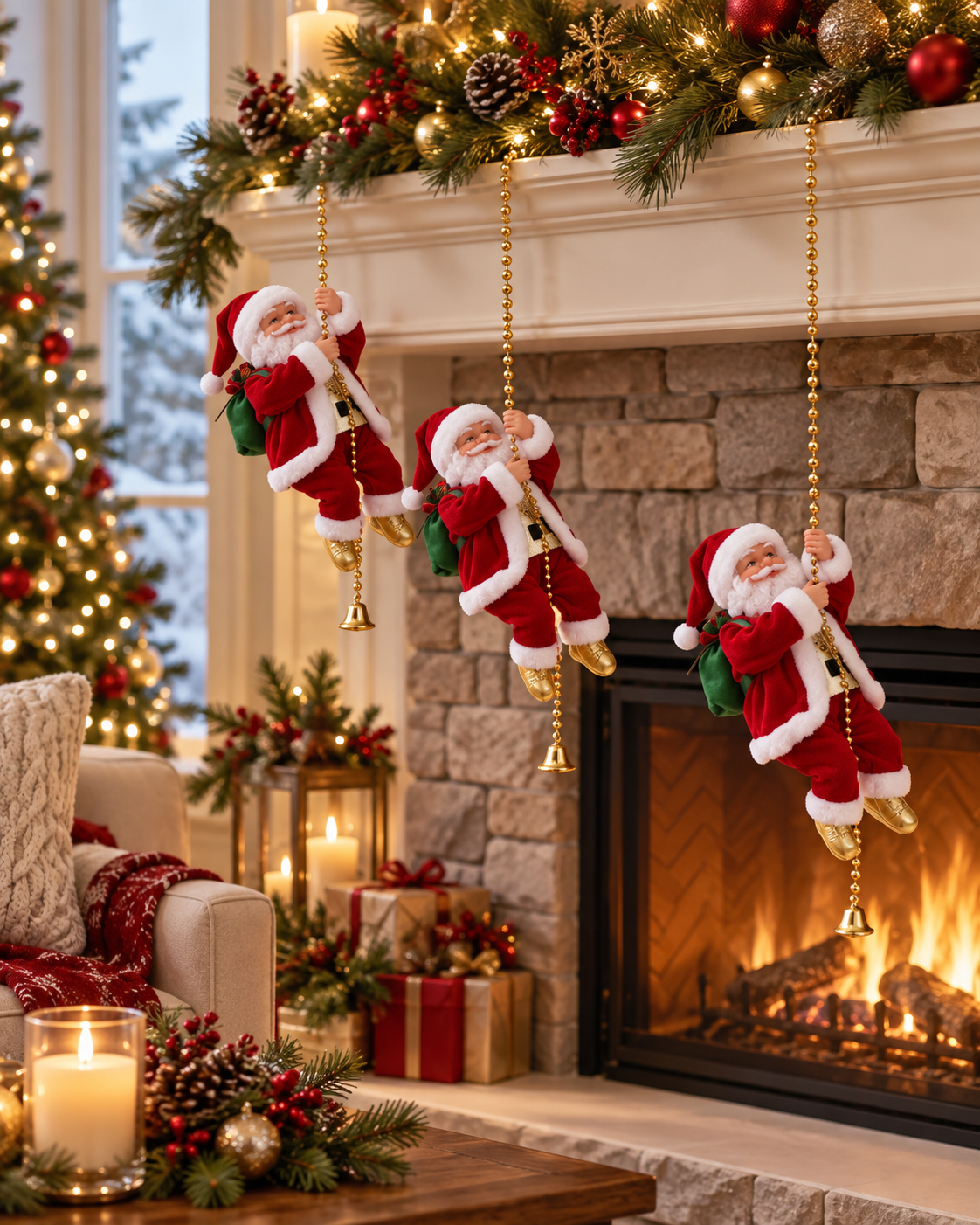 Climbing Santa Claus