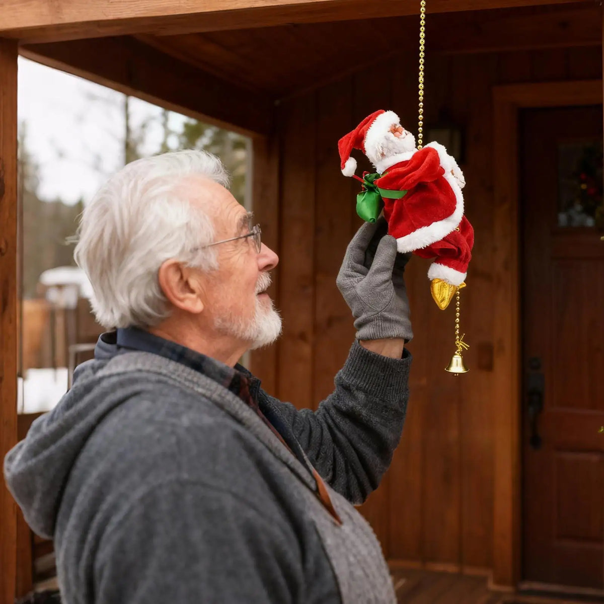 Climbing Santa Claus